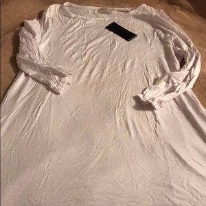 White tunic. Size L. New with tags.